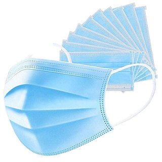                       10- Pieces Air Pollution & Protection Mask 3-Ply surgical mask Face Mask Dust Mask with Mask Cleaner                                                 