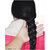 WONDER CHOICE Fashion Women's Synthetic Braid Paranda Choti Wigs Hair Extensions Parandi - Black (32 Inch)