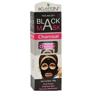                       Klaron Herbals Activated Charcoal Bamboo Blackhead Remover Skin Deep Clean Peel Off Suction Black Face Mask (Pack of 1)                                              