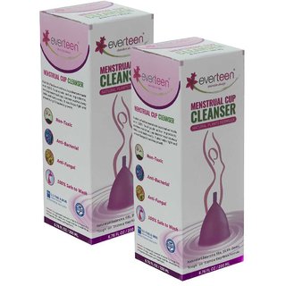everteen Menstrual Cup Cleanser With Plants Based Formula for Women- 2 Packs (200ml Each)