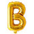 Decoration Foil Toy Balloon 16 Inch Letter Alphabets - (Golden-B Shape)