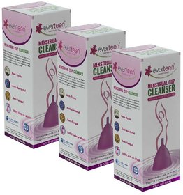 everteen Menstrual Cup Cleanser With Plants Based Formula for Women- 3 Packs (200ml Each)