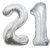 JMO27Deals Solid 21 Number foil Balloon for Birthday Party Decoration/Birthday suppliers /Birthday Decoration Balloon