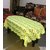 AH 4 Seater Centre Table Cover For Living Room Net Geometrical Design Yellow color  ( Set of 1 Pc ) - 60x40 inch