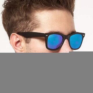 Adam Jones Men Blue Mercury Wayfarer UV Protected Sunglasses