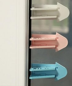 Kuhu Creations Kids Safety Sliding Door Style Lock for Drawer, Door, Cabinet.(Mix 3 Units).