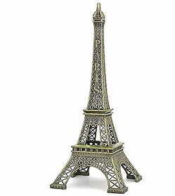GA Eiffel Tower Statue for Gift, Home Decor Showpiece, Office Decor, Desk Decor, Car Decor 6.5 inch
