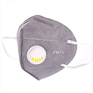                       6 Pieces Mask With Valve Anti Pollution Dust & Virus Protection Face Mask With Cleaner For Women & Men                                                 