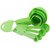 ROTEK Baking  Measurement Measuring  Plastic Cups And Spoons Set 8 Pcs (Green)