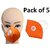 Germs Virus Protection Washable Face Masks For Men Women Reusable Set Of 5 