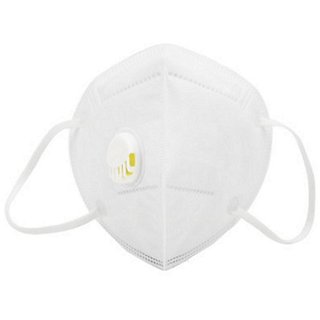                       Anti Pollution Face Mask With Breathing Valve Raspriator Filter Cap Reusable soft Material Mask (Pack Of 1)                                                 