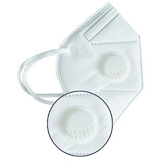 High Flitration Capicity 5 Layered Medical & Anti Pollution Face Mask With Breathing Valve And Cleaner(Pack Of 5) High Flitration Capicity 5 Layered Medical & Anti Pollution Face Mask With Breathing Valve And Cleaner(Pack Of 5)