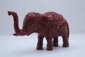 Shubh Sanket Vastu Red Elephant 5 inches