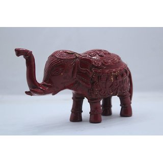 Shubh Sanket Vastu Red Elephant 5 inches