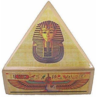                       Shubh Sanket Vastu Wooden Cash Box Pyramid 6 inches                                              