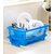 Prexo 3 in 1 Blue Kitchen Sink Basket with Drainer rack