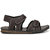 Shoegaro Men's Brown Synthetic Leather Casual Sandal