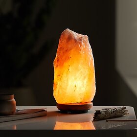 D4P Himalayan Crystal Salt Lamp for Positive Energy, Vastu, Harmony, Healing, Purification, Night Light ( 1-2 kg Approx)