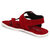 Shoegaro Men's Red Suede Leather Casual Sandal