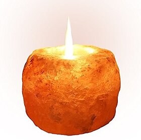 D4P Himalayan Rock Crystal Salt Candle Light for Positive Energy, Vastu, Harmony, Healing, Purification, Night Light