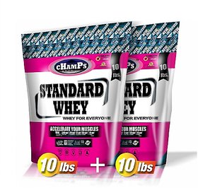 Champs Standard Whey 10 Lbs (4.5 kg) Buy one, get one free (Chocolate)