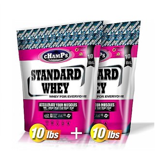 Champs Standard Whey 10 Lbs (4.5 kg) Buy one, get one free (Vanilla)