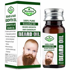 Meralite Beard Growth Oil For Men - 100 Natural Essential Oils Hair Oil  (35 ml) (ML-BABY BEARD-35ML)