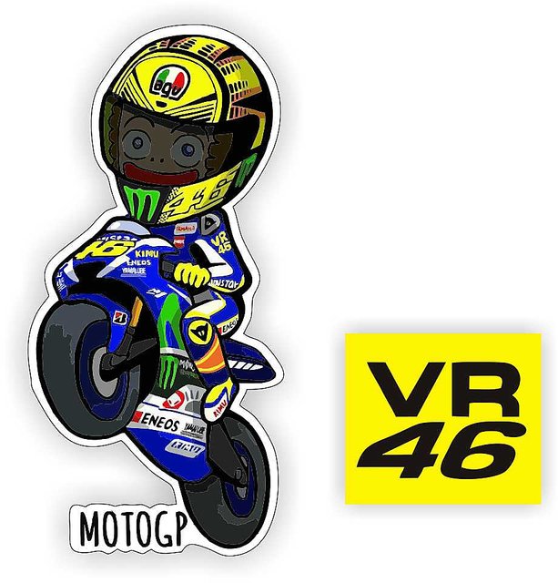 Buy GeeTee Designs Valentino Rossi Racing sticker Online @ ₹200 from  ShopClues