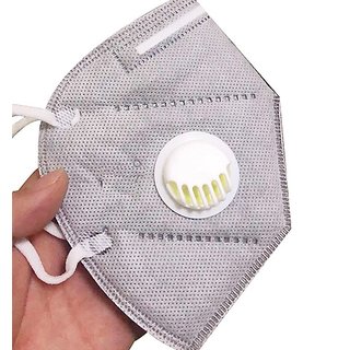                       Anti pollution mask for men  women N95 ( type ) with inbuilt filter air mask ventilation security                                              