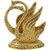 Decor And Art Metal Decorative Golden Swan Duck Shape Napkin, Tissue Paper Holder for Dining Table ( Golden)