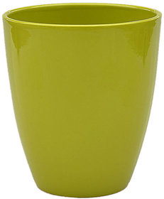 Vimal Sturdy and Durable Cylindrical shape colorful Plant Pot - Outdoor Gardening - Green