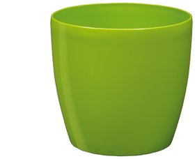 Vimal Sturdy and Durable Round shape colorful Plant Pot, Durable Polypropylene material- Green