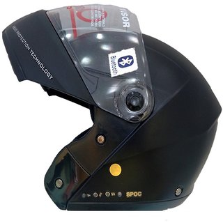 Studds helmet top with headphones