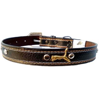                       Forever99 Pet Shop Leather Dog Collar Neck Belt for Extra Large Dogs (Tan)                                              