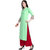 Saadhvi Light Green Rayon Embroidered Stitched Kurta With Palazzo