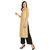 Saadhvi Golden Silk Embellished Stitched Kurta With Palazzo
