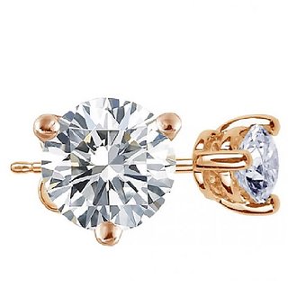 original Diamond stud earring natural & precious gemstone gold plated for women & girls by Ceylonmine original Diamond stud earring natural & precious gemstone gold plated for women & girls by Ceylonmine