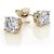 Natural diamond stud earring gold plated stud earrings for women  girls