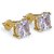 Diamond  earrings original & precious gemstone american dimaond gold plated stud for fashion purpose