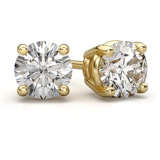American Diamond earrings original precious gemstone diamond gold plated stud earring for fashion purpose American Diamond earrings original precious gemstone diamond gold plated stud earring for fashion purpose