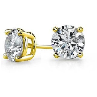 Diamond earrings original precious gemstone american dimaond gold plated stud for fashion purpose Diamond earrings original precious gemstone american dimaond gold plated stud for fashion purpose