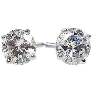                       Ceylonmine precious diamond stone earring original & natural gemstone for women & girls                                              