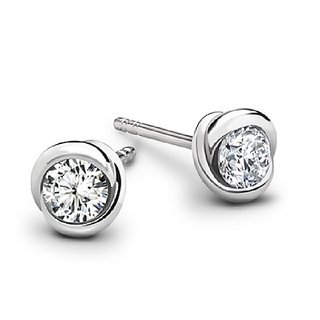 American diamond earring original certified gemstone silver stud earrings for girls women American diamond earring original certified gemstone silver stud earrings for girls women