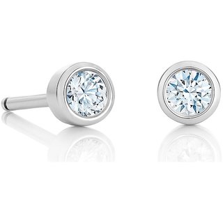                       Beautiful Diamond earrings natural & original gemstone stud silver earrings for fashion purpose by Ceylonmine                                              