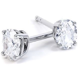                       Daimond earring for women & girls American diamond stud earrings silver for fashion purpose                                              
