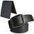 mens black leatherite needle pin point buckle belt with black leatherite bifold wallet (combo) By low price baazar