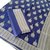 Navy Blue Cotton Silk Jacquard Saree With Blouse