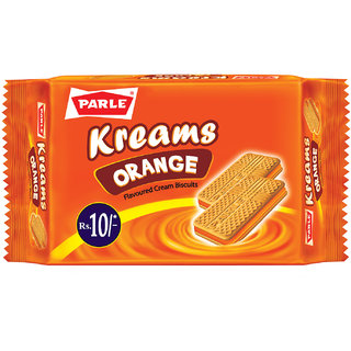 Buy Parle Kream Orange Biscuits 104 Gm Online 10 From Shopclues