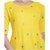Yellow Rayon Embroidered Semi Stitched Anarkali Kurti by Lunious Fashion
