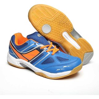 Buy VIJAYANTI NON MARKABLE BADMINTON SPORT SHOES BLUE ORANGE